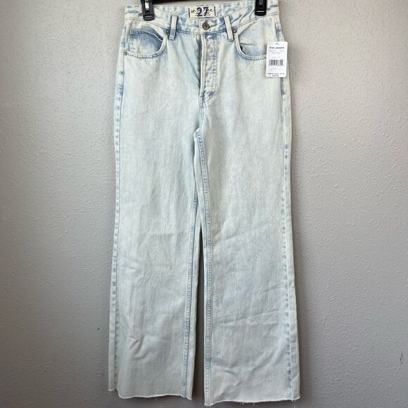 NWT We The Free Gold Coast Wide Leg Jeans Size 24 or 27 - Picture 1 of 6
